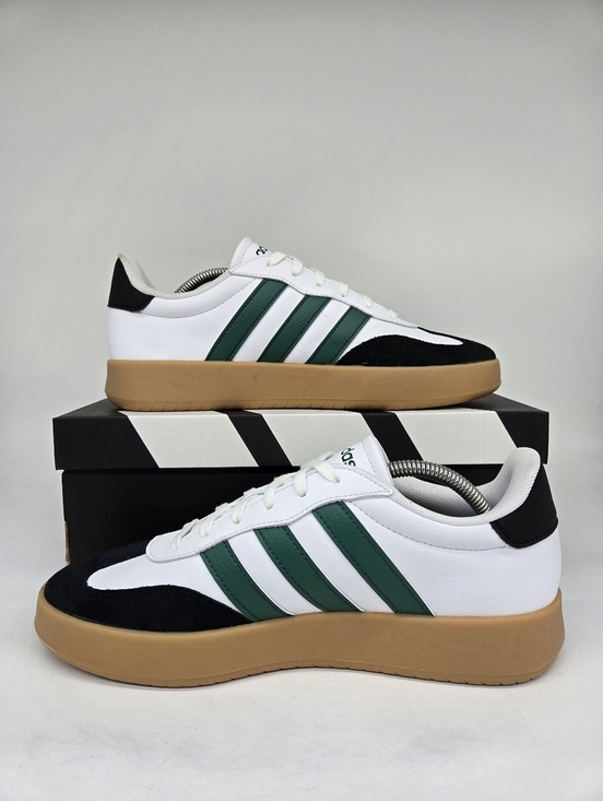Adidas Men\'s Barreda JR1323 White Black Green Shoes Size 9.5 New main image 8
